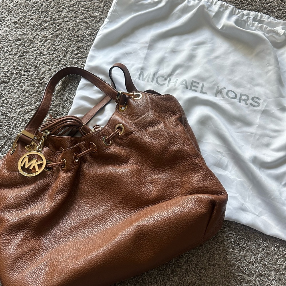 Michael Kors Brown Leather Purse